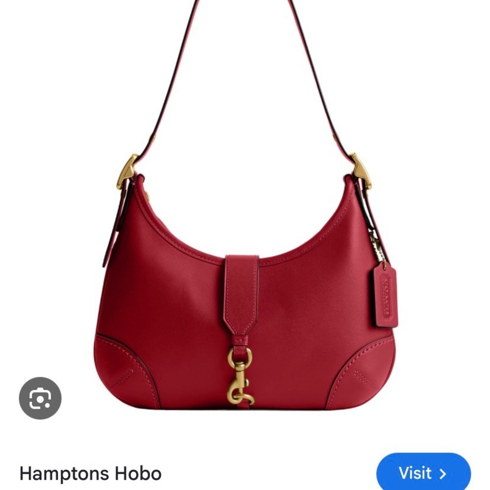 Coach Scarlet Leather Hobo Bag